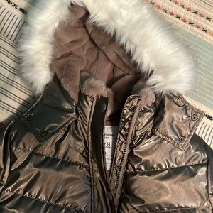 Abercrombie rose gold coat